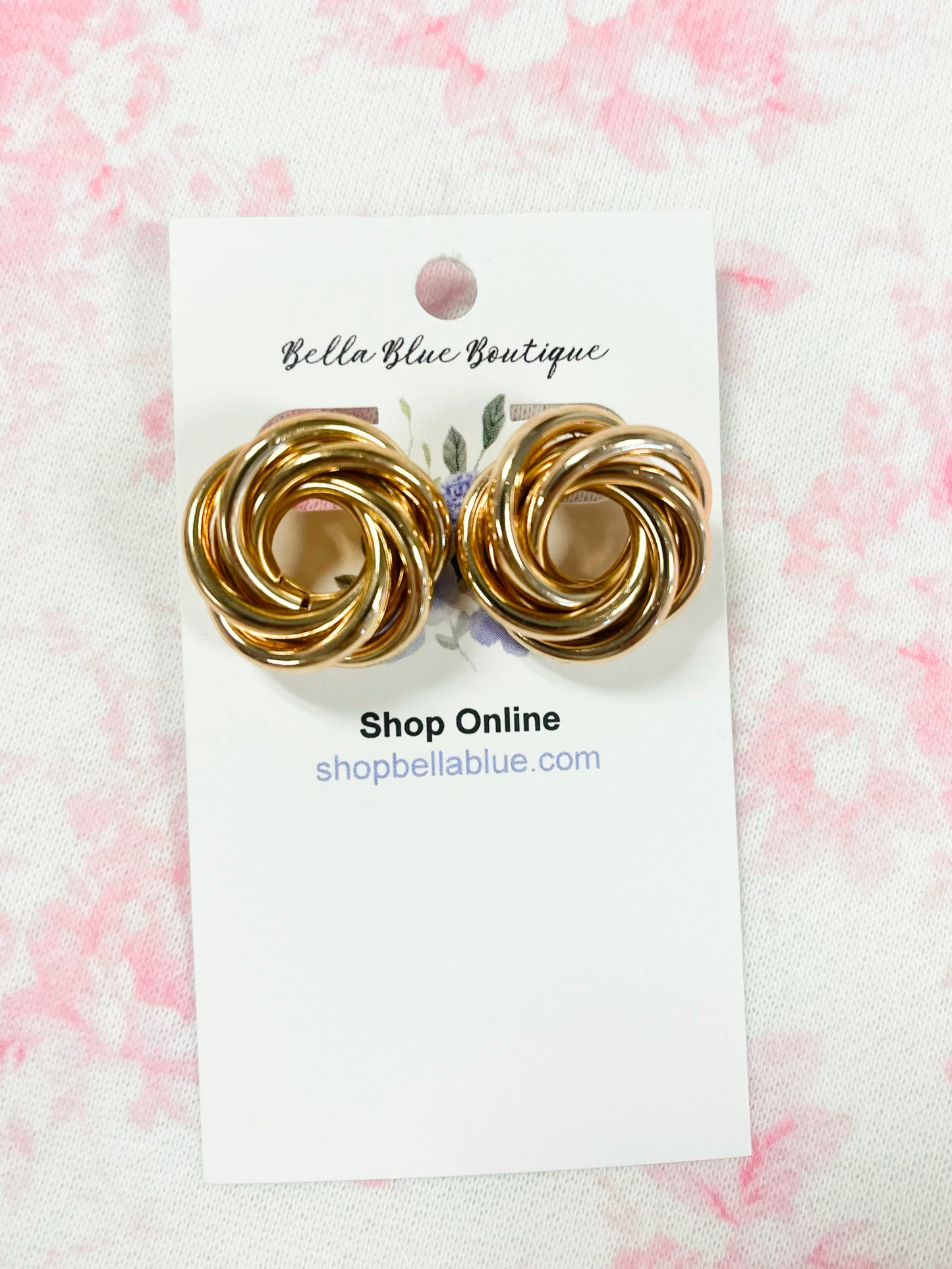 Kylie Twisted Stud Earrings