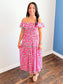 Claire Floral Smocked Midi Dress