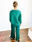 Carley Scuba Pullover & Pants Set | Hunter Green