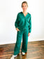 Carley Scuba Pullover & Pants Set | Hunter Green