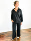 Carley Scuba Pullover & Pants Set | Black