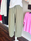 Lexie Textured Drawstring Pants | Sage