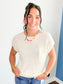 Myrtle Lightweight Sweater Top | Ivory