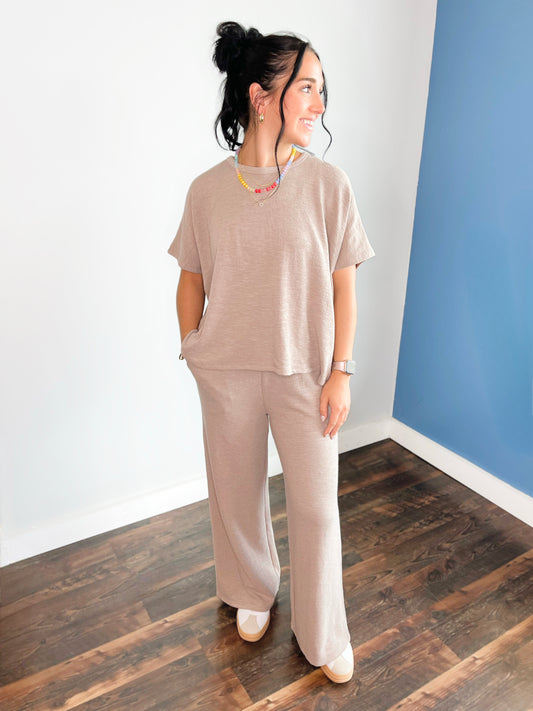 Jameson Cotton Slub Set | Ash Mocha