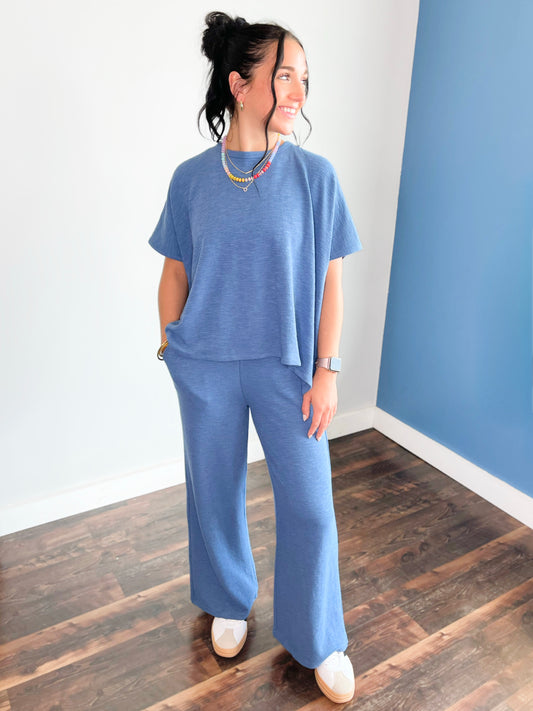 Jameson Cotton Slub Set | Dusty Blue