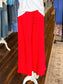 Leila Polka Dot Wide Leg Pants | Red/White