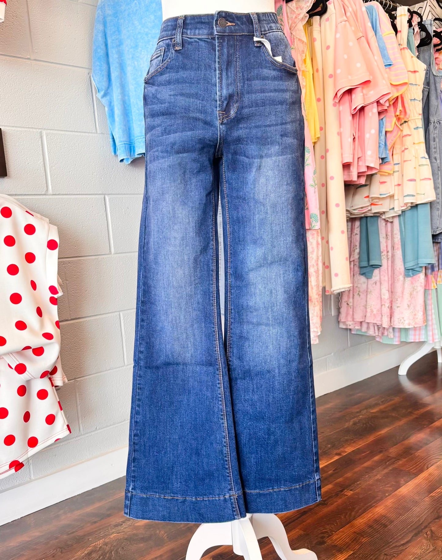 Evan Tummy Control Zenana Jeans | Dark
