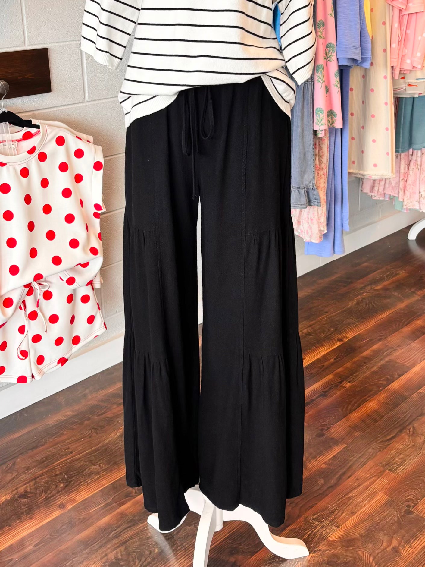 Richie Palazzo Pants | Black