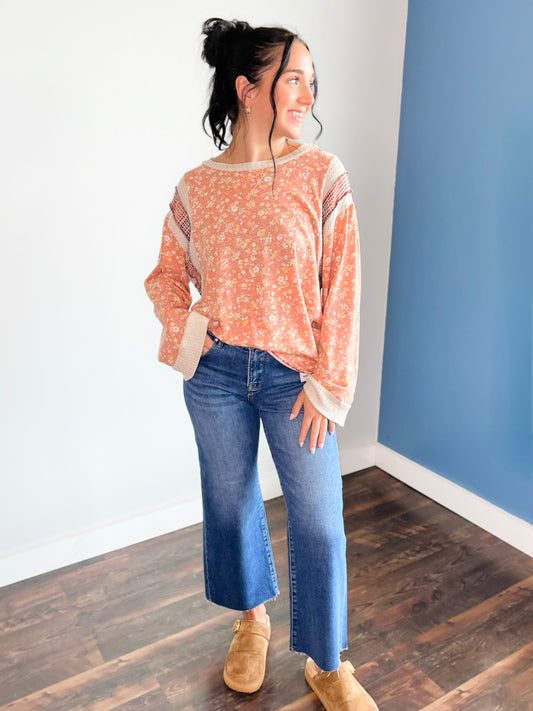 Brenna Floral Knit Top