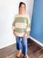 Polly Color Block Top | Butter Green
