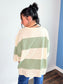 Polly Color Block Top | Butter Green