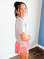 Abbie On Point Shorts | Red Gingham