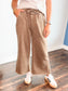 Mila Acid Wash Fleece Pants | Mocha