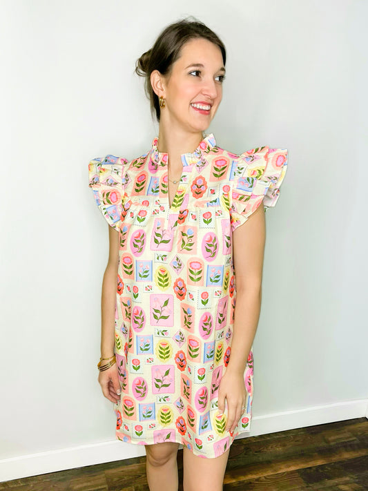 Emma Floral Shift Dress