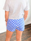 Betty Checkered Skort | Royal Blue