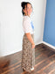 Verine Leopard Maxi Skirt | Brown