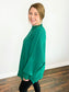 Bonnie Side Slit Oversized Sweater | Forest
