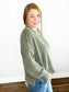 Eloise Washed Oversized Boxy Sweater | Dark Olive