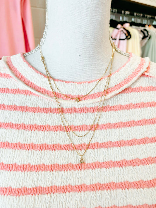 Braxton Rhinestone Layered Necklace