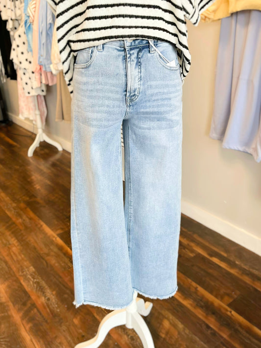 Branson Fray Hem Ankle Zenana Jeans