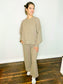 Emerson Ribbed Pullover & Pants Set | Ash Mocha